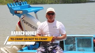 crimping barbed fishing hooks [upl. by Shanan]