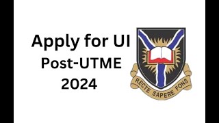 Get Your UI Post UTME and Direct Entry Form for 2024 and 2025 Admission University of Ibadan [upl. by Imaj]