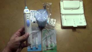 NEW 2016 JetPik JP200 Elite Triple Action Power Floss Toothbrush SystemUnboxingReview [upl. by Ammej]