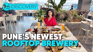 Punes Newest Alfresco Dining amp Rooftop Brewery In Balewadi  Curly Tales [upl. by Fabron]