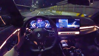 신형 BMW 530i M 스포츠 xDrive POV 1인칭 서울 야간 드라이브 [upl. by Toddie]