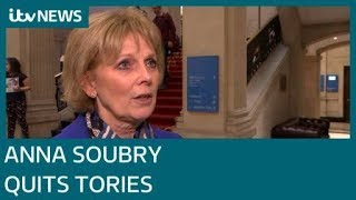 Broxtowe MP Anna Soubry has resigned from the Conservative Party  ITV News [upl. by Fitts]