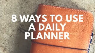 8 Ways to use a Daily Planner  Hobonichi [upl. by Jesse]