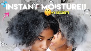 YOU NEED THIS My SECRET Tip for DRY Natural Hair  BEST Natural Hair Steam Treatment [upl. by Ettenoitna]