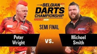 Belgian Darts Championship 2020 March 1  Semi Final  Peter Wright vs Michael Smith [upl. by Birecree]