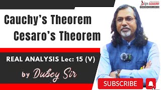 Theorems in Sequence  Cauchy Theorem amp Cesaro Theorem  Real Analysis  15 5  CSIR NET  IIT JAM [upl. by Soutor47]