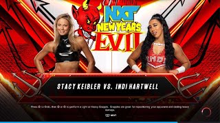 Stacy Keibler vs Indi Hartwell  WWE 2K23  20240106 [upl. by Verina]