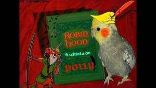 POLLY PAPPAGALLO CALOPSITE CANTA FISCHIA ROBIN HOOD SIGLA CARTONE WALT DISNEY parrotwmv [upl. by Landri]