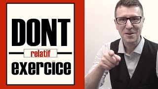 Dont pronom relatif exercice en français facile [upl. by Eleon834]