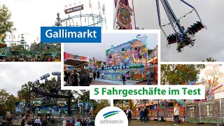 Gallimarkt 5 Fahrgeschäfte im Test  Fahrgeschäftetest 2023 [upl. by Ahsemrak]