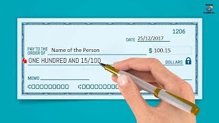 How to Write a Check StepbyStep Instructions – Writing Dollars and Cents on Checks [upl. by Saturday900]