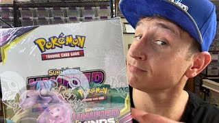 Unified Minds Booster Box Pokemon Cards Opening [upl. by Nolasba]