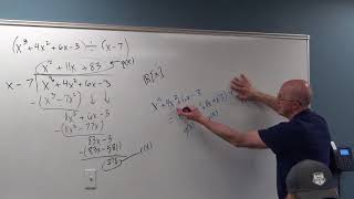 Abstr Alg 26B Division Algorithm amp Corollaries Irreducible Polynomials over Field Maximal Ideals [upl. by Aicilf]