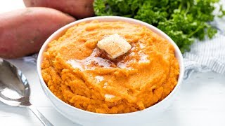 How to Make Cinnamon Honey Butter Mashed Sweet Potatoes [upl. by Watkins]