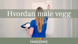 Hvordan male vegg inne  Gjør det selv [upl. by Lechner520]