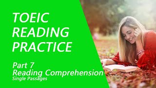 TOEIC Reading Test Part 71 Practice TOEIC Reading Test 2022 with Answers 3 [upl. by Eemia473]