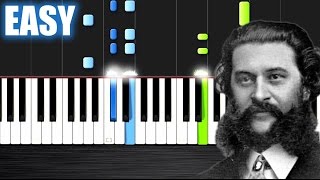 Strauss  The Beautiful Blue Danube  EASY Piano Tutorial by PlutaX  Synthesia [upl. by Razatlab]