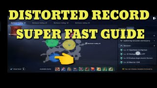 MIR4 DISTORTED RECORD SUPER FAST GUIDE [upl. by Goerke356]