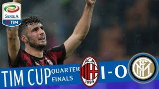 Milan  Inter 00 10 dts  Highlights  TIM Cup 201718 [upl. by Ierbua]