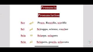 The Italian words start or end with scescisciasciohow to pronounce [upl. by Nairde]