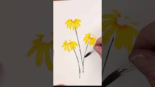 EASy Watercolor Wildflowers for beginners [upl. by Horsey409]