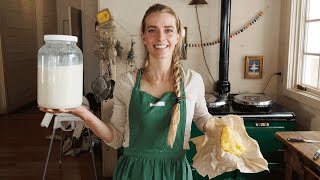 Making Butter at Home from Fresh Cream [upl. by Anerbes154]