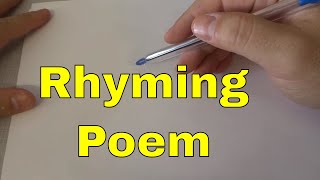 How To Write A Poem That RhymesTutorial [upl. by Alimak]