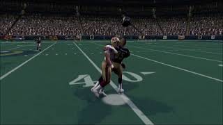 Madden 2004  Lawyer Milloy hit on Chad Johnson  Helmet Flies Off [upl. by Marmawke343]