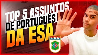 O QUE MAIS CAI EM PORTUGUÊS NA PROVA DA ESA [upl. by Anaitsirc]