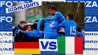 Highlights GermaniaItalia 23  Under 19  Élite Round [upl. by Bilski]