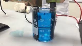 Ch5  Electrolysis of aq copper sulfate using carbon electrode inert electrode [upl. by Lamek]