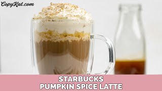 Easy Starbucks Pumpkin Spice Latte [upl. by Mari]