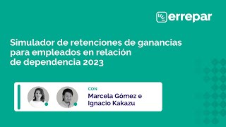 Simulador de retenciones de ganancias para empleados en relación de dependencia [upl. by Theurich]