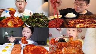 Various Kinds of Kimchi Big Bites ASMR Best Mukbang Compilation Satisfying amp Crunchy Eating Sounds [upl. by Tirza]