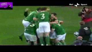 Irlanda  Italia 22 Highlights Ampia Sintesi Rai Sport 101009 Qualificazioni Mondiali 2010 HQ [upl. by Chui]