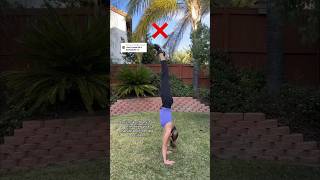 How to ACTUALLY HOLD a handstand 🙌 handstand tutorial tumbling acro dance cheer gymnastics [upl. by Nieberg]