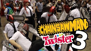 CHAINSAW MAN TWISTER IN PUBLIC 3 ft JuliaStunts [upl. by Choong42]