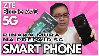 ZTE Blade A75 5G  Prepaid Smart phone unboxing [upl. by Germaun]