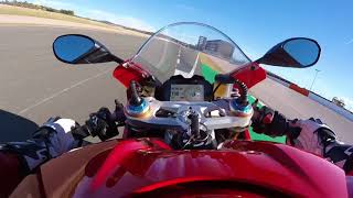 Ducati Panigale V4 S on board lap  Valencia Circuit  Motociclismo [upl. by Jehiel]