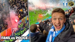 THE MOMENT MALMÖ WIN THE LEAGUE after match abandoned [upl. by Oigres]