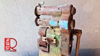 Antique leather machine  Restoration [upl. by Havelock]