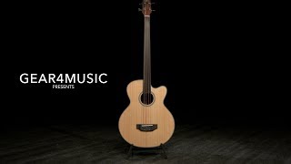 Electro Acoustic Fretless Bass Guitar by Gear4music [upl. by Nitsu]