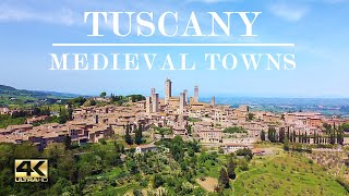 Val DOrcia Tuscany Towns  SAN GIMIGNANO VOLTERRA and MONTEREGGIONNI  ITALY 4K scenic travel [upl. by Avirt]