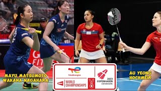 Mayu MatsumotoWakana Nagahara VS Serena Au YeongHochmeir R32 BWF World Championships 2023 [upl. by Francine]