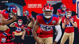 CENTURY RED UNIFORMS  New York Giants Unveil 100th Season Commemorative Uniform [upl. by Bonney]