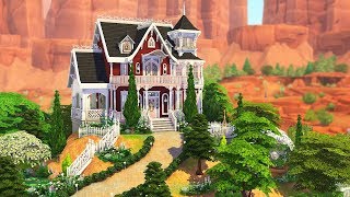 TINY HILLTOP VICTORIAN 💕  The Sims 4 StrangerVille  Speed Build [upl. by Daron156]