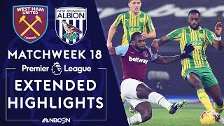 West Ham v West Brom  PREMIER LEAGUE HIGHLIGHTS  1192021  NBC Sports [upl. by Helaine511]