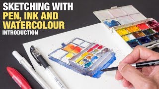 Quick Guide to Sketching with Pen Ink and Watercolour [upl. by Kahaleel]