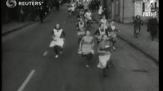 Pancake Day race 1950 [upl. by Balliol]