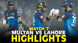 Full Highlights  Multan Sultans vs Lahore Qalandars  Match 7  HBL PSL 9  M2A1A [upl. by Rede93]